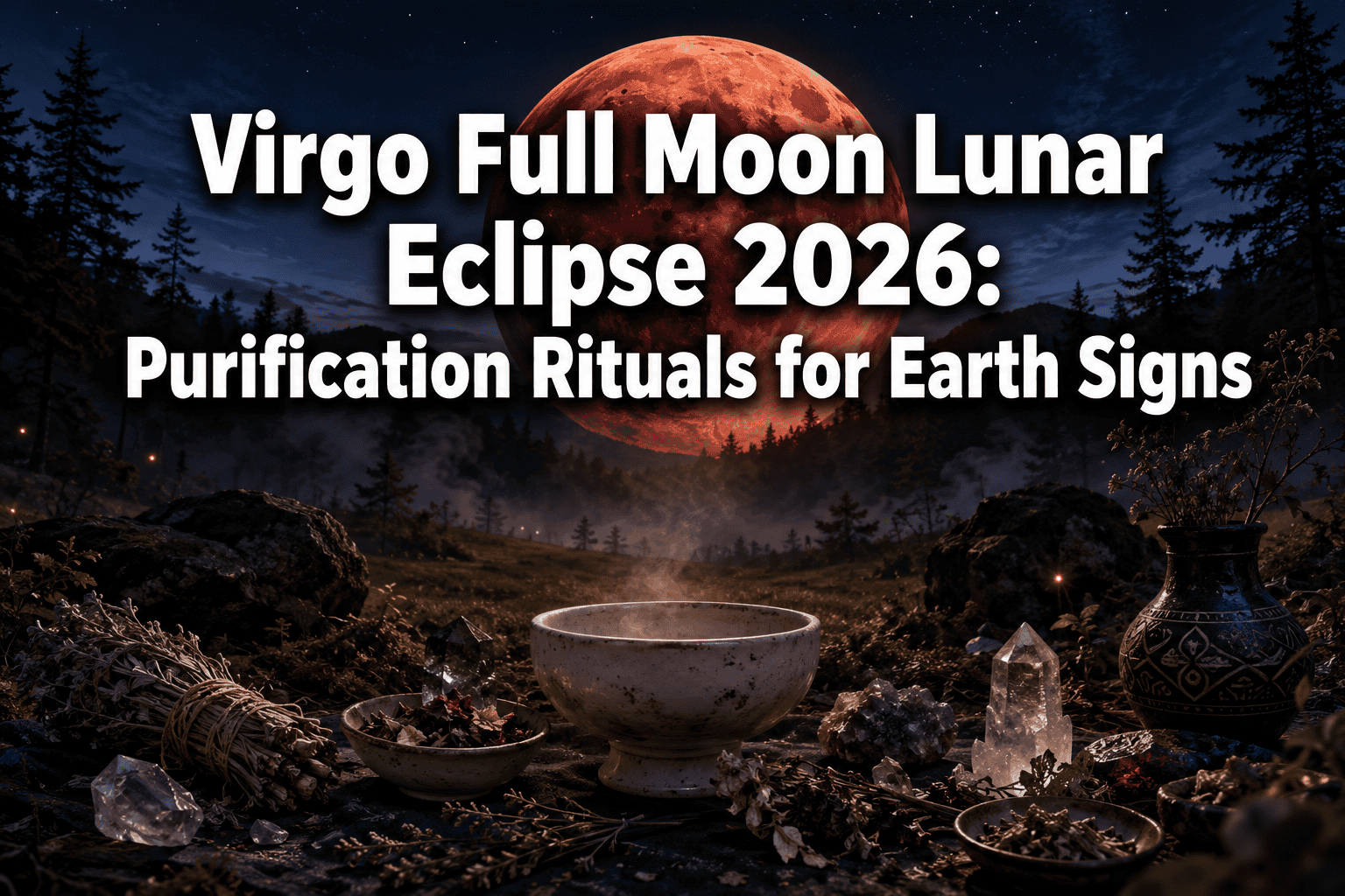 March 3, 2026 Virgo Full Moon Lunar Eclipse: Purification Rituals for Earth Sign Personalities
