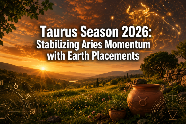 Taurus Season 2026 Guide for Beginners: Stabilizing Aries Momentum with Earth Element Natal Placements