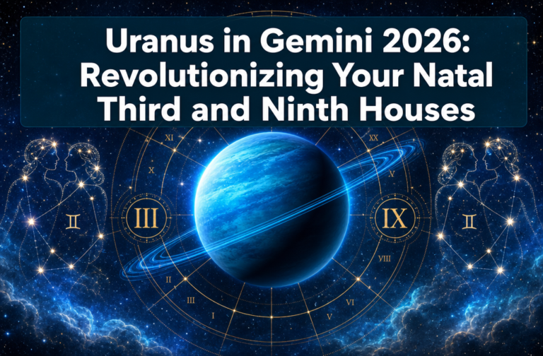 Uranus in Gemini 2026: Revolutionizing Your Natal Third and Ninth Houses