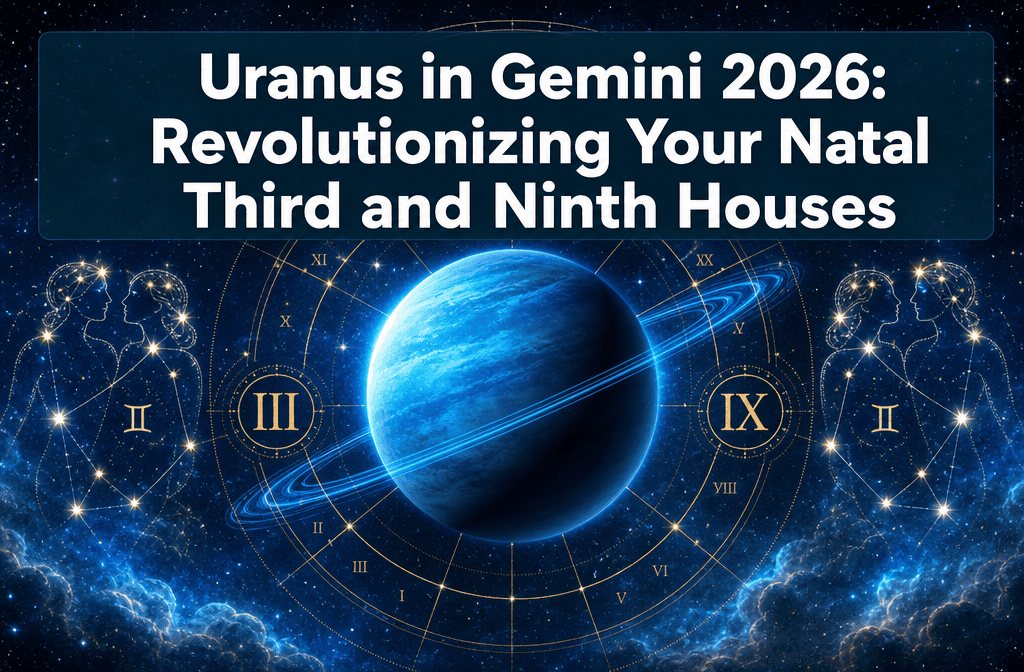 Uranus in Gemini 2026: Revolutionizing Your Natal Third and Ninth Houses