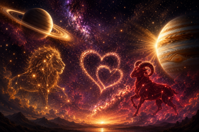 Your Complete 2026 Love Horoscope: Saturn in Aries, Jupiter in Leo, and Romantic Shifts