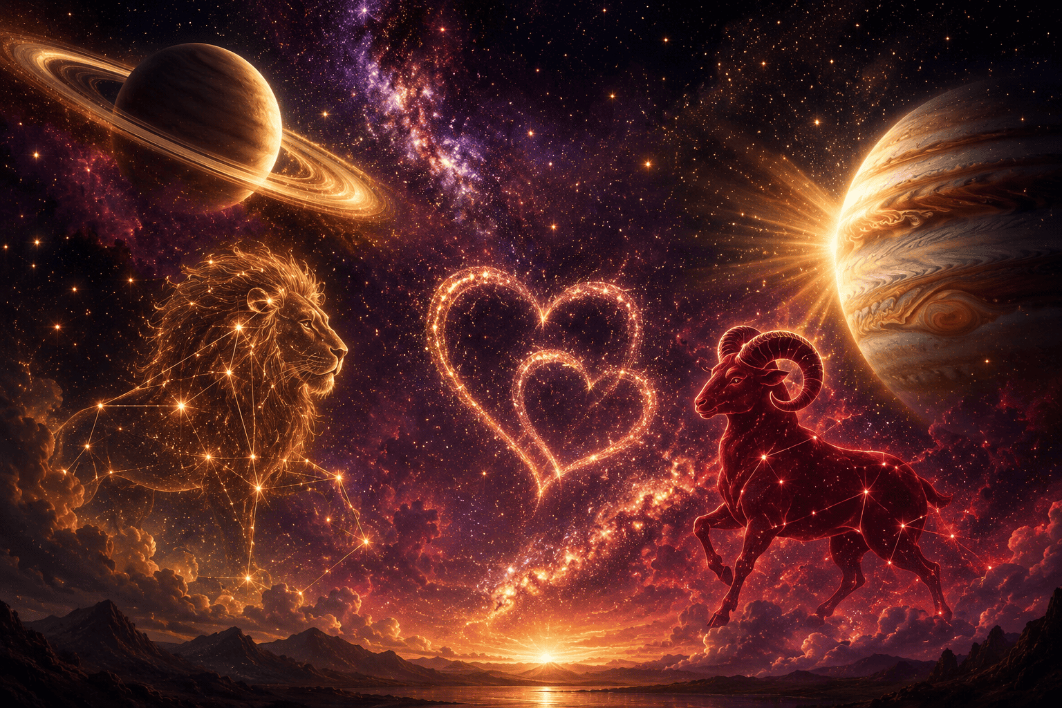 Your Complete 2026 Love Horoscope: Saturn in Aries, Jupiter in Leo, and Romantic Shifts